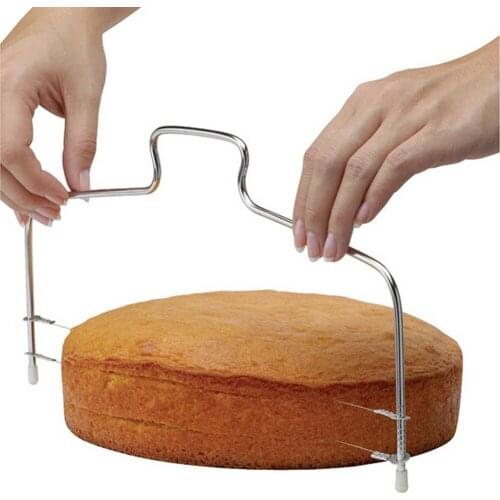 Stainless Steel Cake Slicer Layer Cake Splitter Adjustable Double Line Bread Splitter Slice Baking Accessories Kitchen Gadgets