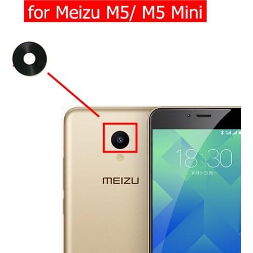 2pcs for Meizu M5/ M5 Mini Camera Glass Lens Back Rear Camera Lens with 3M Glue for Meilan 5 Replacement Repair Spare Parts