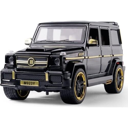 Boxed G65 Modified Off-road Vehicle Suv 1: 24 Simulation Sound and Light Door Open Mixed Batch Toys Car Model For Boys Gift