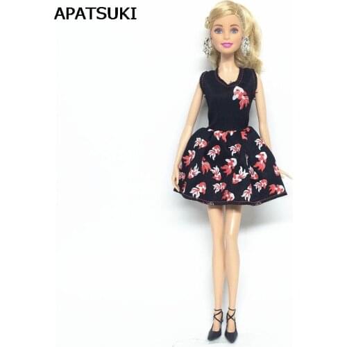 1:6 Doll Clothes For Barbie Princess Doll Fashion Goldfish One Piece Dress For 1/6 BJD Dolls Accessories Kids Toy