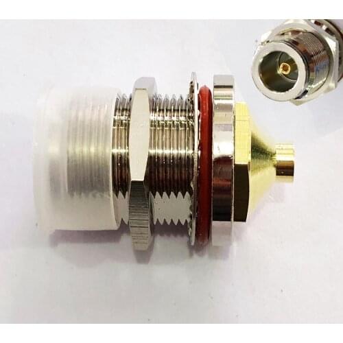 10pcs N female jack O-ring Nut Bulkhead Adapter Connector for Semi-Rigid RG402 Cable