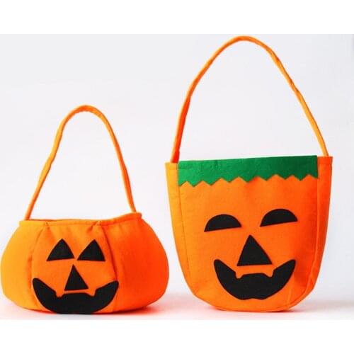 5Pc Halloween 3D Pumpkin Bag Halloween Loot Party Kids Pumpkin Trick Or Treat Tote Bags Candy Bag Halloween Candy Storage Bucket