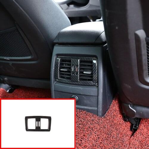 For BMW 3 4 Series GT F30 F34 2013-2018 Car Accessory Chrome Interior Rear Seat Air Vent Cover Trim Decoration