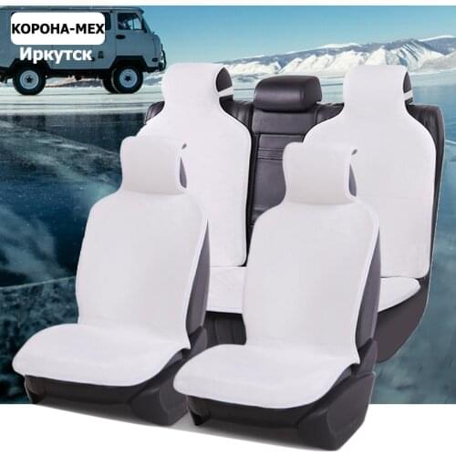 Hot sale avtomobilnvy covers universal size faux fur stoles for lada Car seat Covers Seat accessories black color