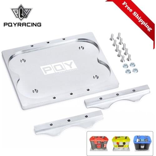 Free Shipping Group For Optima 34/78 Yellow Red Blue Battery Holder Tray Relocation Bracket Mount Aluminum PQY-BTD02-QY