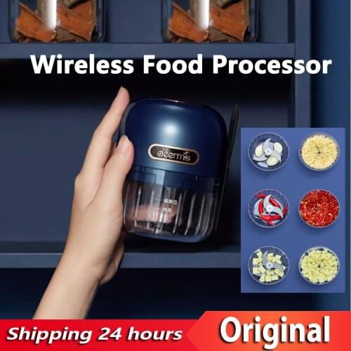 DEERMA Wireless Portable Food Processor JS200 USB Charging Mini Household Electric Grinder Garlic Mashed Ginger Peanut