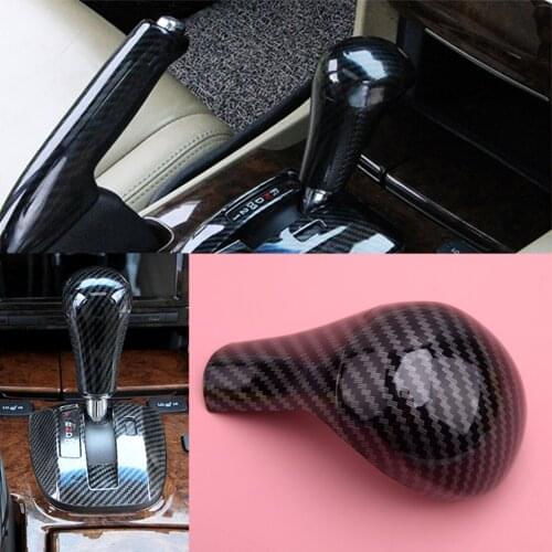 CITALL Black Carbon Fiber Texture ABS Inner Gear Shift Knob Cover Trim fit for Honda Accord 2008 2009 2010 2011 2012
