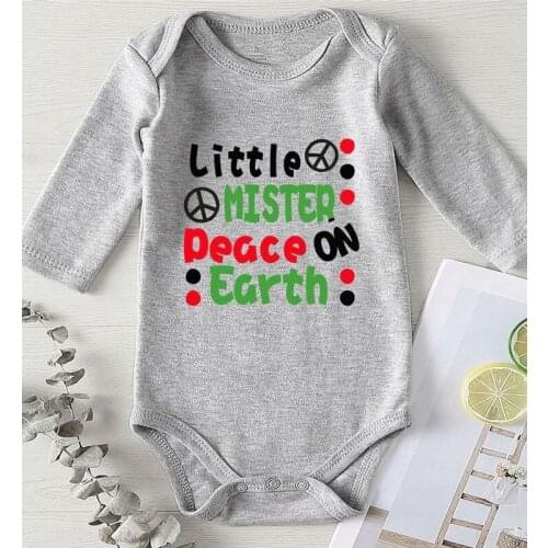 Children Romper Print Little Mister Baby Boy Clothes Winter Toddler Winter Jumpsuit Newborn Girl Outfit Kids Summer Clothes
