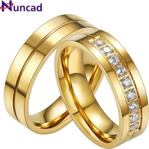 European and American Fashion Simple Stainless Steel Jewelry Male and Female Couple Titanium Steel Pair Ring