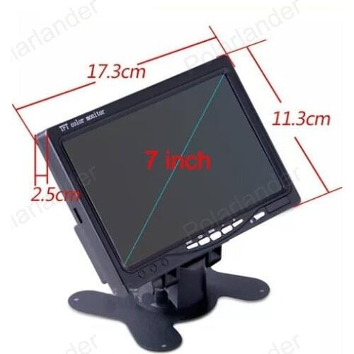 Hot sale wireless 7 Inch TFT LCD Color Display Screen Car Rear View Monitor 4 led rear view camera