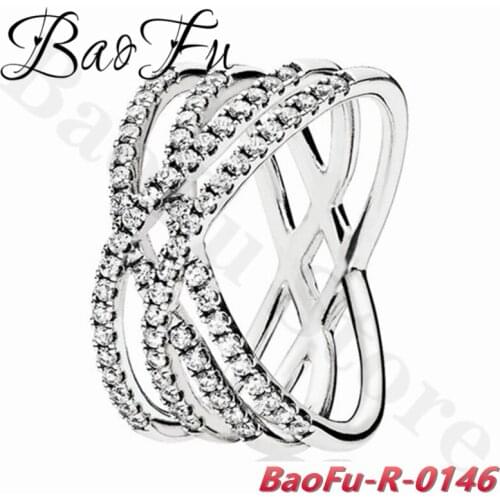 BaoFu 925 Sterling Silver Ring Personality Romantic Ray Ring Suitable for Gifting Original Ladies Jewelry
