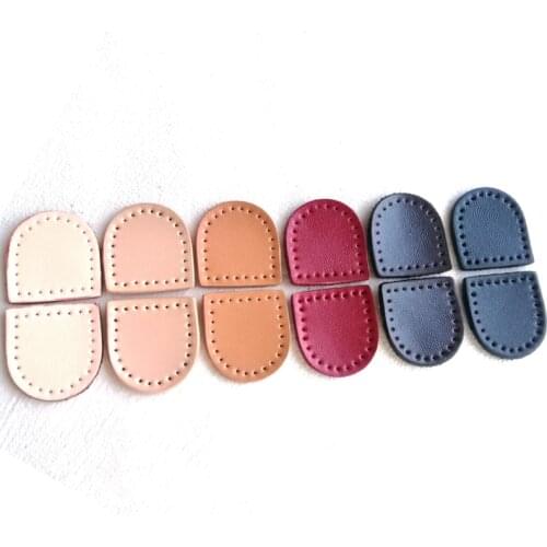 5pairs 3.2*3cm Leather Zipper Puller Tail DIY Manual Sewing Bag Garment Replacement Accessories Zipper Decoration Clip