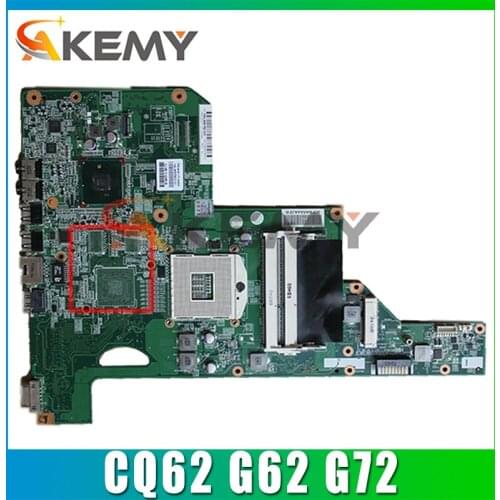 AKemy laptop Motherboard For HP Pavilion CQ62 G62 G72 01013Y000-600-G 615849-001 615849-501 HM55 Mainboard