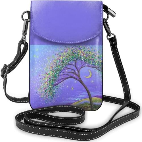 Moon Shoulder Bag Work Leather Women Bags Woman Gift Vintage Purse