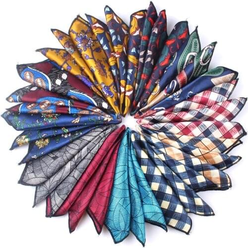 MEN Pocket Square Floral Handkerchief For Suits 23cm*23cm Hankies For Men Women Brand Suits Pocket Towel Hanky