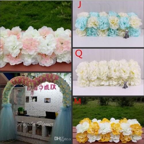 Cheap DIY Wedding decoration props simulation silk flowers rose wedding arch wedding Artificial flower Road LED Flowers