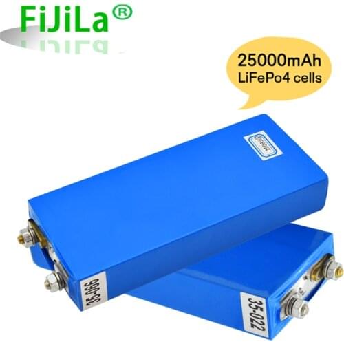 New 3.2V 25Ah LiFePO4 Batterij Cell 25000Mah Lithium-ijzerfosfaat Diepe Cycli Voor Diy 12V 24V 36V 48V Zonne-energie Ups Power