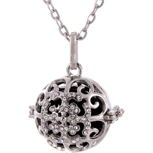 A variety of styles Round drill Ball Pendant Aromatherapy locket Diffuser Necklace fit Aromatherapy Ball Fine Jewelry Girl Gift