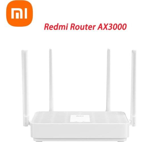 New Xiaomi Redmi Router AX3000 AX5 Wifi 6 Mesh 5 Core Gigabit 2.4G/5.0GHz Dual-Band Router Wifi Repeater 4 High Gain Antennas