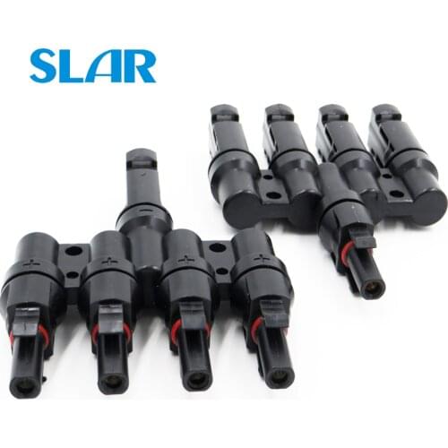 Solar Connector T 3T 4T 5T 6T Branch parallel connection 30A 1000V Electrical Photovoltaic Panel Cable Wire Connect