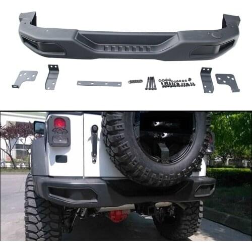 High Quality Black steel 10th Anniversary rear Bumper FOR JEEP WRANGLER JK 2007-2017 auto products Lantsun