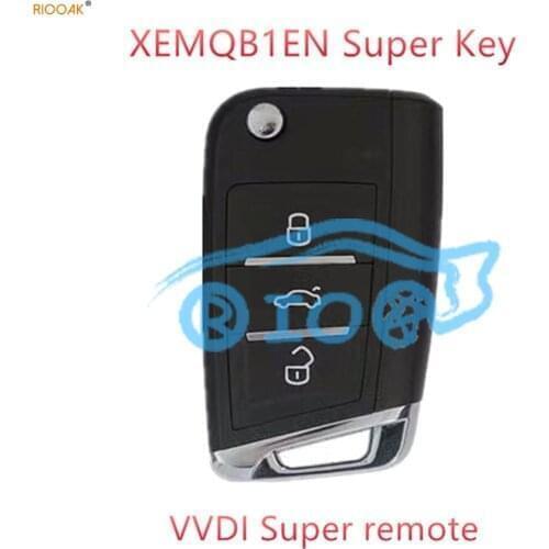 Xhorse 10pcs/lot VVDI2/VVDI KEY TOOL MQB Super Universal Remotes Key XEMQB1EN for VVDI MINI Key Tool Key Programmer free ship