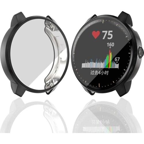 100PCS/Lot Electroplate Case For Garmin Vivoactive 3 Music Watch TPU Full Cover Protector Skin
