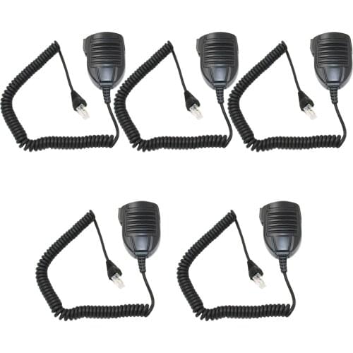 5Pcs iNiTONE Walkie talkie Standard Mobile Mic For Vertex Yaesu MH-67A8J 8 pin VX-2200 VX-2100 VX-3200 two way Radio