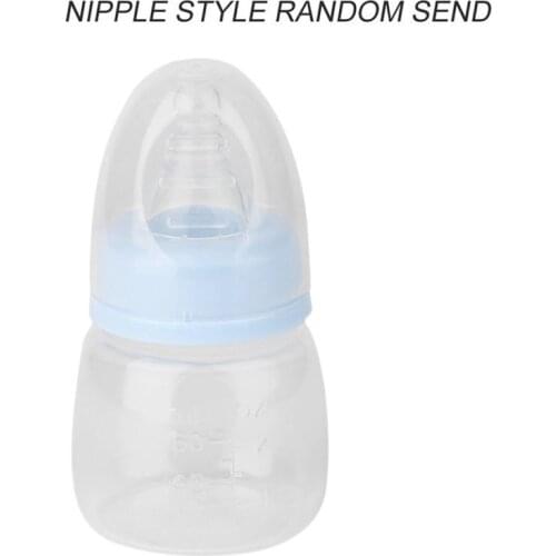 60ML Baby Mini Portable Feeding Bottle Newborn Kids Nursing Care Feeder Fruit Juice Medicine Milk BPA Free Safety Bottles