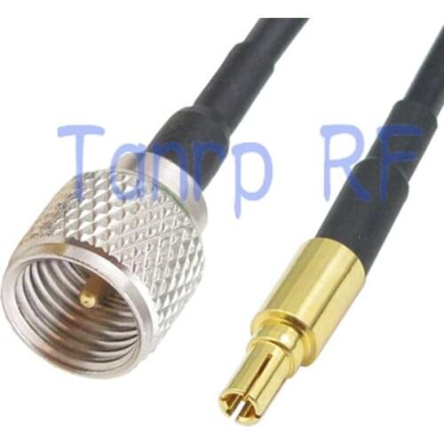 6in CRC9 male plug to mini UHF male plug RF connector adapter 15CM Pigtail coaxial jumper cable RG174 extension