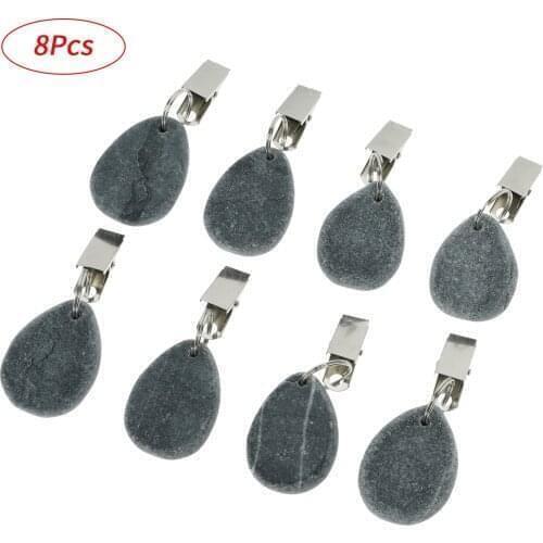 8 Teardrop Table Cover Weights Tablecloth Weights Metal Clip Tablecloth Pendant Stone Table Weights Hangers Picnic Table Decorat