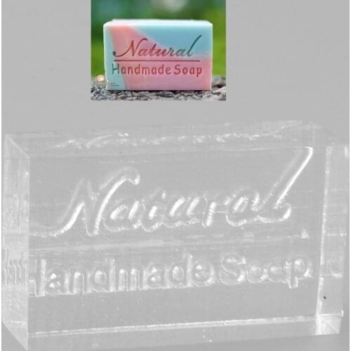 Acrylic Natural Word Handmade Soap Stamping Stamp Seal Mold Craft DIY