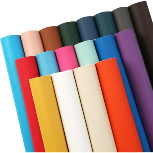Glossy Solid Color Faux Leather Sheets Synthetic Leather Fabric 20x33cm for DIY Earrings Hair Bows Handbags Pouches Crafts