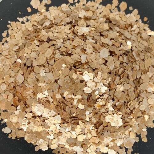 Natural Golden Yellow Mica Flakes Flitter for Resin Painting Arts Crafts Nail Art DIY Decoration 3-5 Shiny Stone Crushed Magical