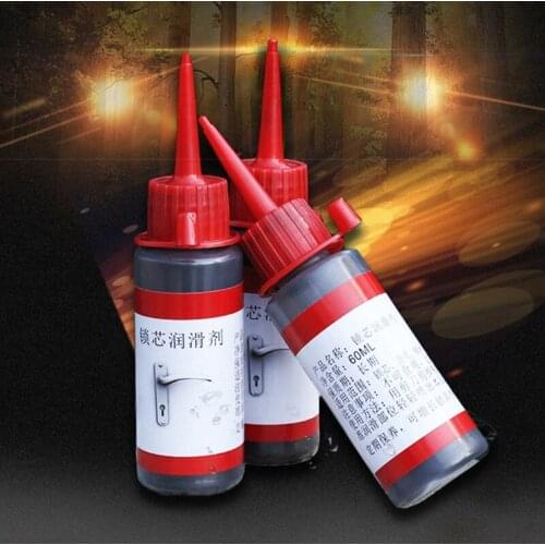 60ml Graphite Powder Lubricant for Locksmith Cylinder Padlock Car Gate Door Lock J6PC