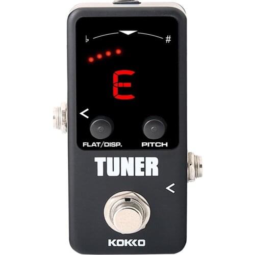 KOKKO Mini Pedal Tuner LCD Display Guitarra Guitar Bass Violin Ukulele Stringed Instruments Tuner Effect Device