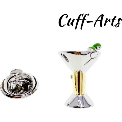 Lapel Pin Badges for Men Cocktail Martini Glass Lapel Pin Brooches 2019 Classic Novelty Lapel Pin By Cuffarts P10369
