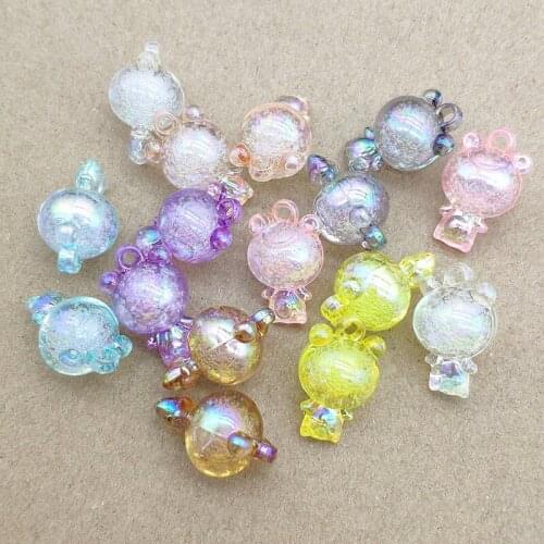 New arrival! 24x14mm 200pcs Aurora Effect Bubbly Frog shape Charm for Handmade Earring DIY Parts,Jewelry Findings & Components