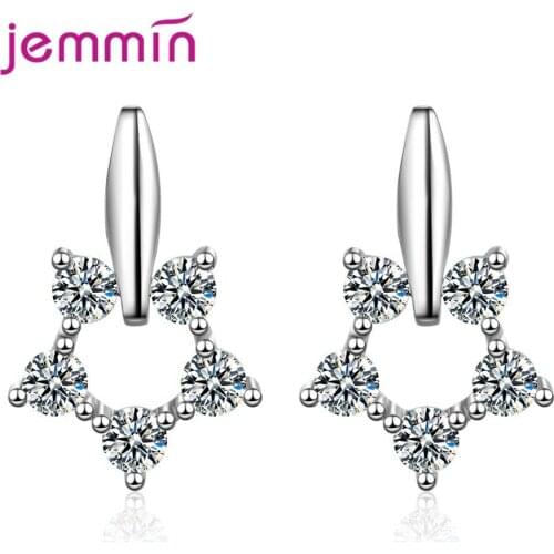 New Arrival Eagagement Stud Earring Set For Women Girls Cubic Zirconia Fashion Jewelry Trendy Style 925 Sterling Silver