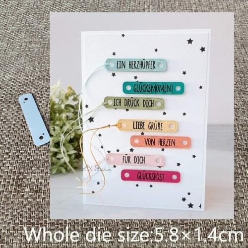 New Design Craft Metal stencil mold Cutting Dies label tag frame decoration scrapbook die cuts Album Paper Card Craft Embossing