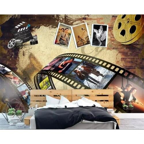 Beibehang wallpaper for the kitchen Vintage wallpaper nostalgic nordic bar KTV cafe wall background bedroom wall paper mural