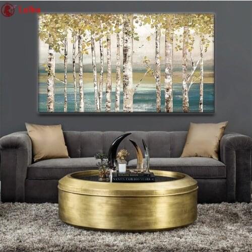 Full Square Diamond Painting Abstract art tree landscape Mosaic Needlework Picture Of Diamond Embroidery Sale Home Decor