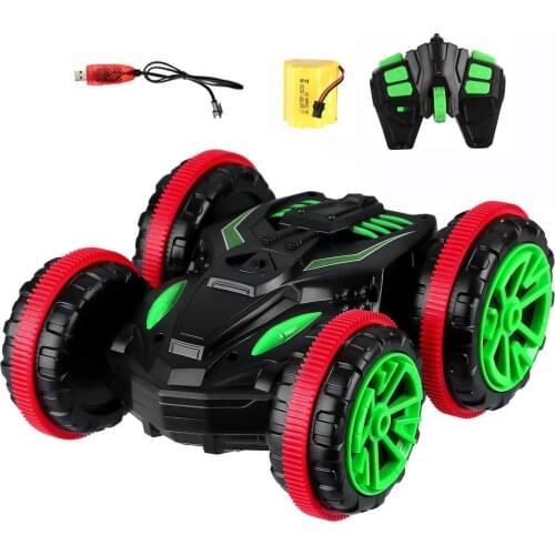 RC Stunt Car Land Water Drive Car 2.4G Off Road Racing Climbing Truck Amphibious Stunt Cars 4-wheel Off-road Vehicle Model Toy