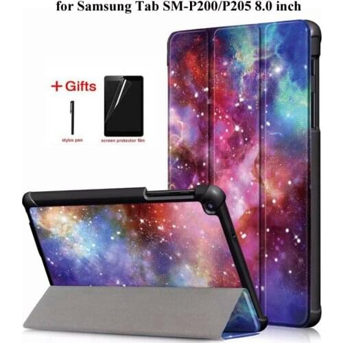 Slim Flip Leather Case For Samsung Galaxy Tab A 8.0 inch 2019 S-Pen Funda Magnetic Cover For Samsung Tab SM-P200 SM-P205 case