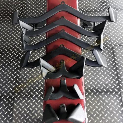 Gym Fitness Grip Home Workout Pull Back Handles For Lat Machine With Mid Row Seated Row Machine V-Grip Back Muscle Exercise Bars