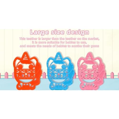 TYRY.HU-Silicone Baby Holding Toy, Infant Chewable Animal cartoon, Baby Teething Molar Toys, Light Food Grade Teether