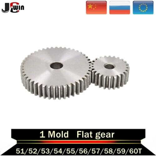1pcs Motor Gear Metal Gears Pinion 51-60T Teeth Modulus 1M metal gear for RC Model Connector