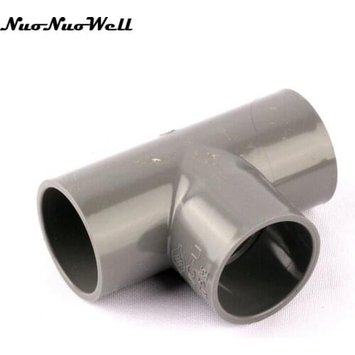 1pcs NuoNuoWell 40mm Hose Equal Tee Connector for Garden Irrigation Watering System Fittings Three Ways Pipe Adapter Tube Parts