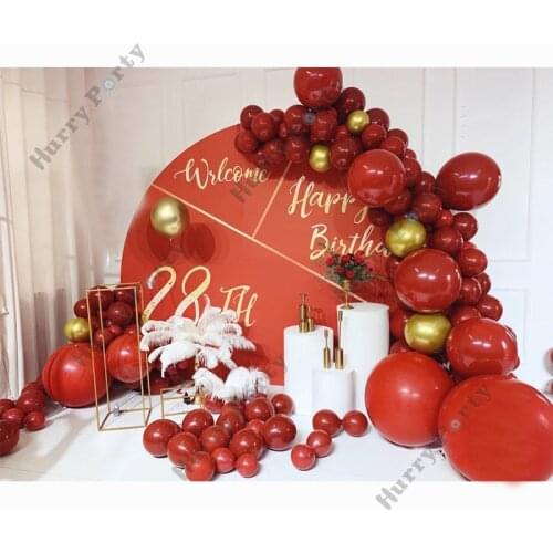 135Pcs Wedding Party Decoration Balloon Garland Chrome Metallic Gold Ballon Arch Kit For Baby 1St Birthday Party Decor Backdrop