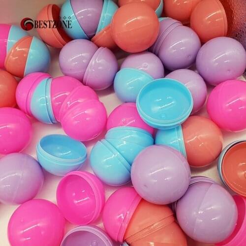 20Pcs 38MM Macaron Colorful Plastic Surprise Ball Capsules Toy Empty Can Open For Vending Machine In Shilly Egg Balles Drawing